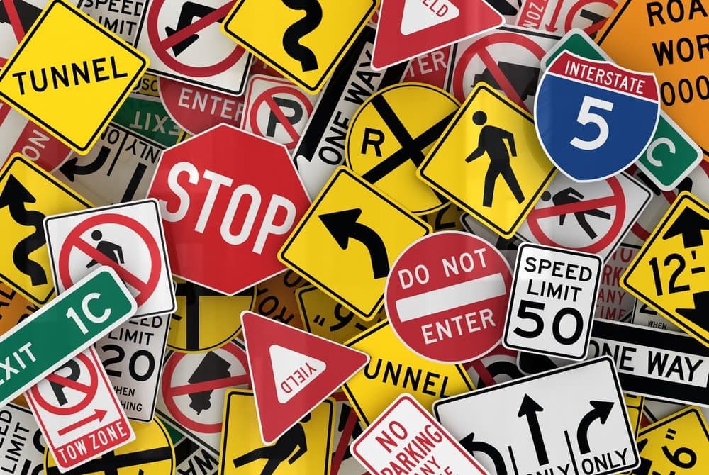 American traffic signs to reduce traffic fatalities.