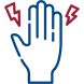 Hand pain icon