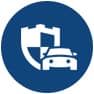 car with shield icon